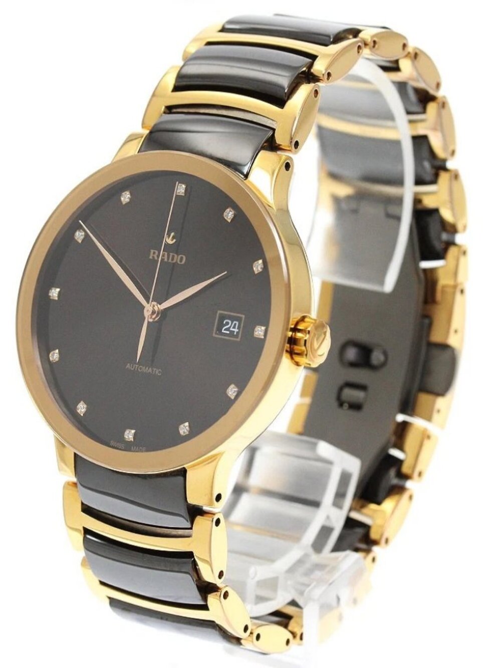 RADO Centrics 763.0036.3/R30017732 Date Brown Dial Automatic Men's Watch_962217